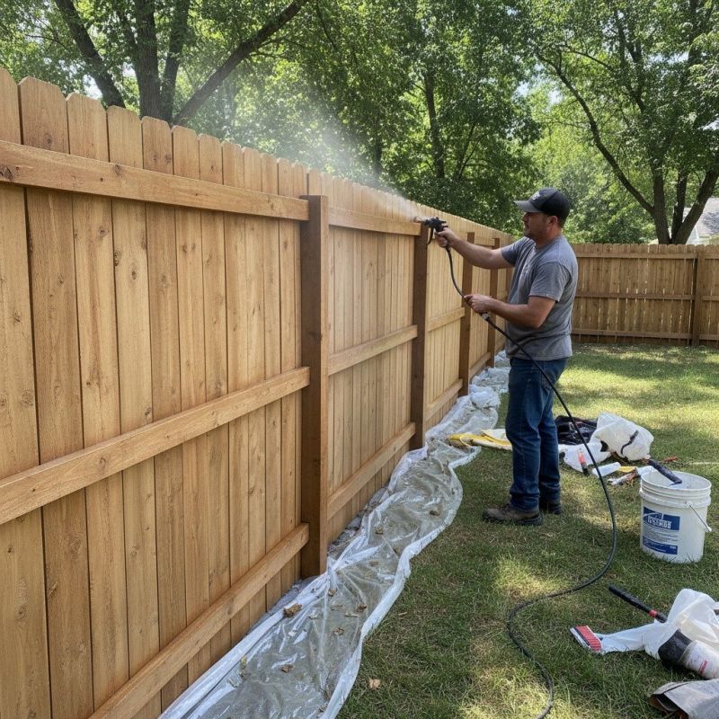 Fence Staining